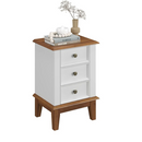 Mesa de Cabeceira Madeira Maciça  (Preto, Azul, Amêndoa Cinza e Branco) - Prime Decor