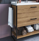 Gabinete Para Banheiro Palermo com lavatório 80cm - Prime Decor