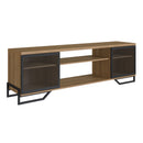 Rack Industrial para Tv com 2 Portas e Pés em Aço - Prime Decor