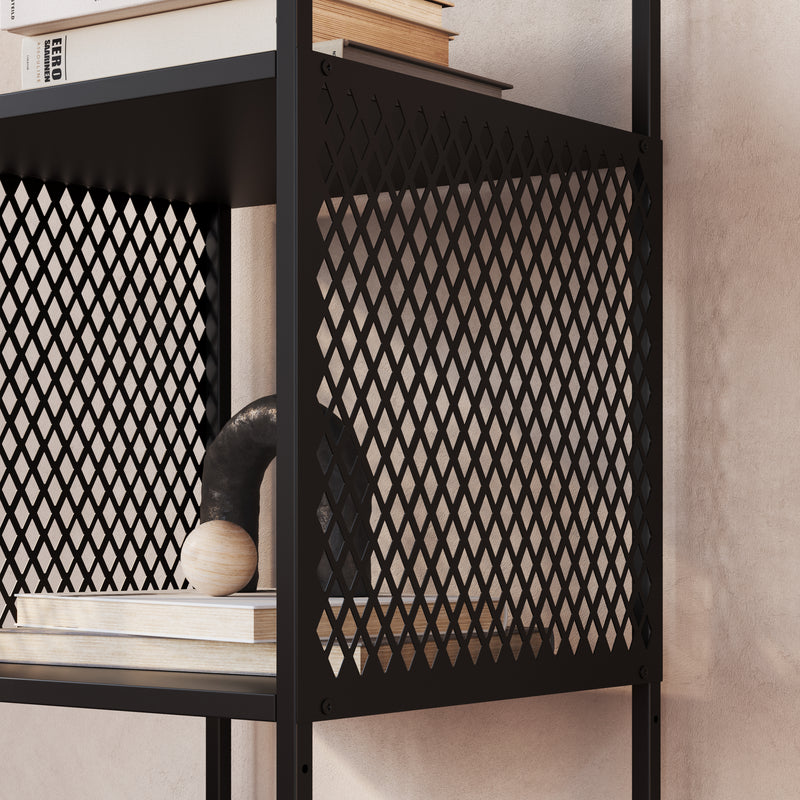 Estante Urbani Estilo Industrial com tela - Prime Decor