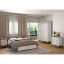 Mesa de Cabeceira Madeira Maciça  (Preto, Azul, Amêndoa Cinza e Branco) - Prime Decor