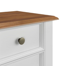 Mesa de Cabeceira Madeira Maciça  (Preto, Azul, Amêndoa Cinza e Branco) - Prime Decor