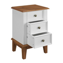 Mesa de Cabeceira Madeira Maciça  (Preto, Azul, Amêndoa Cinza e Branco) - Prime Decor