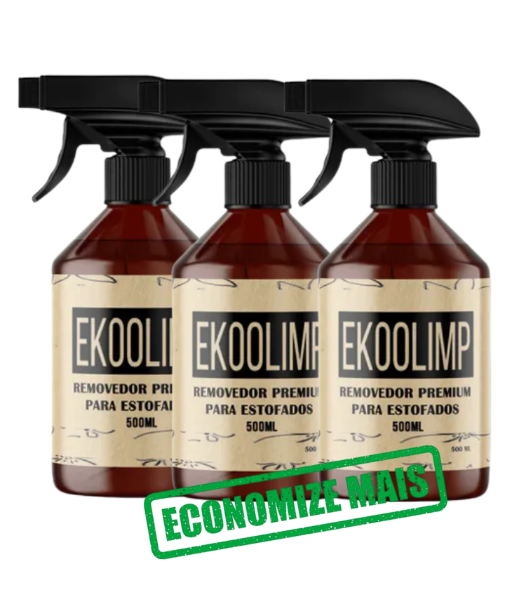 KIT COM 3 EKOOLIMP - Removedor de manchas para tecidos