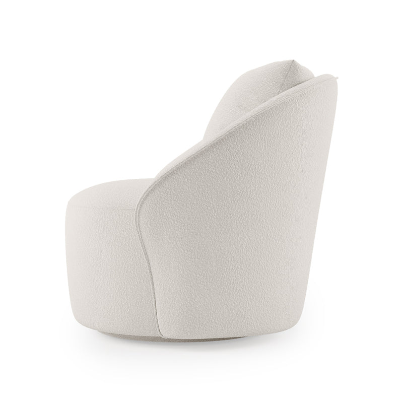 Poltrona Vivace Giratória com Almofada Solta Boucle - Prime Decor