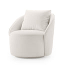 Poltrona Vivace Giratória com Almofada Solta Boucle - Prime Decor