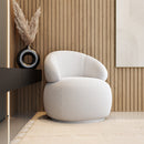 Poltrona Ellure 1 Lugar Giratória Estofada Linho - Prime Decor