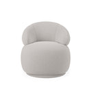 Poltrona Ellure 1 Lugar Giratória Estofada Linho - Prime Decor