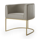 Poltrona Regale Matelassê com Base Fixa Preta com Pintura Automotiva Courino - Prime Decor