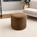 Pufe Marquês Redondo Estofado Diâmetro 0,50m / Altura: 0,40m - Prime Decor