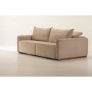 Sofá Retrátil Joey - Largura 2,44m Boucle e Debrum Veludo - Prime Decor