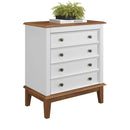 Cômoda Firenze 4 Gavetas (Branco, Cinza, Preto, Azul e Amêndoa) - Prime Decor