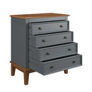 Cômoda Firenze 4 Gavetas (Branco, Cinza, Preto, Azul e Amêndoa) - Prime Decor