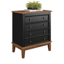 Cômoda Firenze 4 Gavetas (Branco, Cinza, Preto, Azul e Amêndoa) - Prime Decor