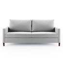 Sofá Estofado Maria 2 Lugares Largura 1,60m Linho Cinza - Prime Decor