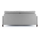 Sofá Estofado Maria 2 Lugares Largura 1,60m Linho Cinza - Prime Decor