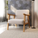 Poltrona Atlas 1 Lugar com Braço e Base Fixa de Madeira Maciça Mel Veludo