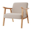 Poltrona Atlas 1 Lugar com Braço e Base Fixa de Madeira Maciça Mel Veludo