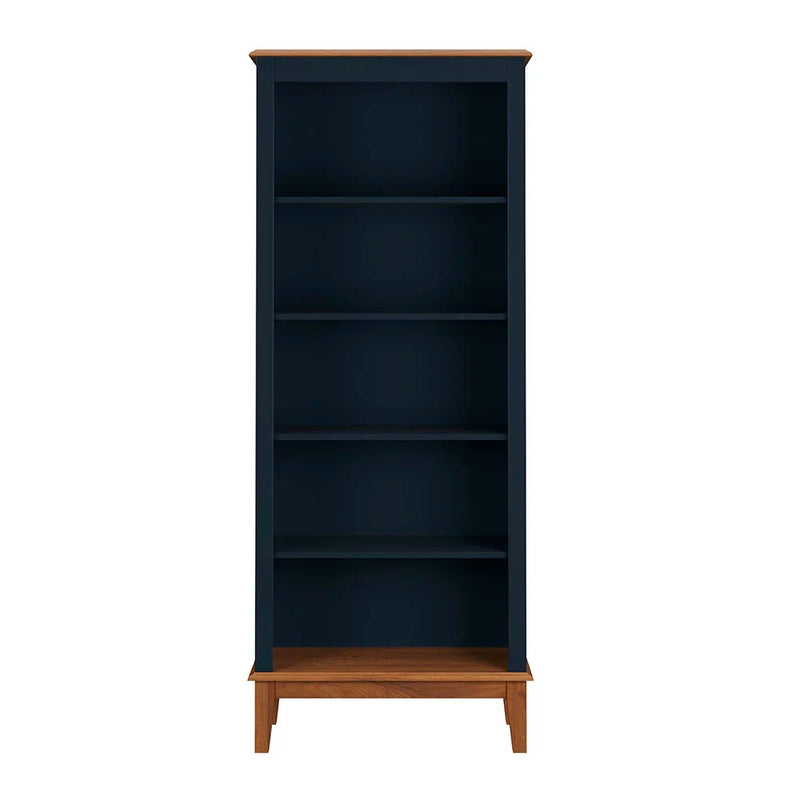 Estante de Madeira Maciça 4 prateleiras (Preto, Azul, Amêndoa Cinza e Branco)