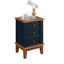 Mesa de Cabeceira Madeira Maciça  (Preto, Azul, Amêndoa Cinza e Branco) - Prime Decor