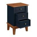 Mesa de Cabeceira Madeira Maciça  (Preto, Azul, Amêndoa Cinza e Branco) - Prime Decor