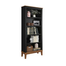 Estante de Madeira Maciça 4 prateleiras (Preto, Branco, Cinza, Azul e Amêndoa) - Prime Decor