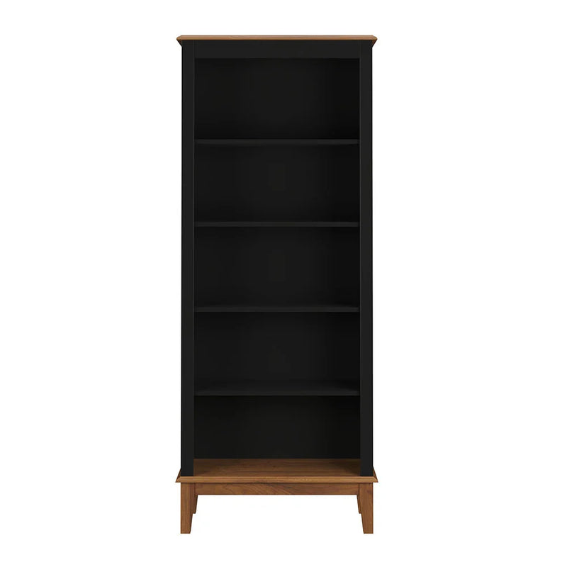 Estante de Madeira Maciça 4 prateleiras (Preto, Azul, Amêndoa Cinza e Branco)