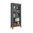 Estante de Madeira Maciça 4 prateleiras (Preto, Branco, Cinza, Azul e Amêndoa) - Prime Decor