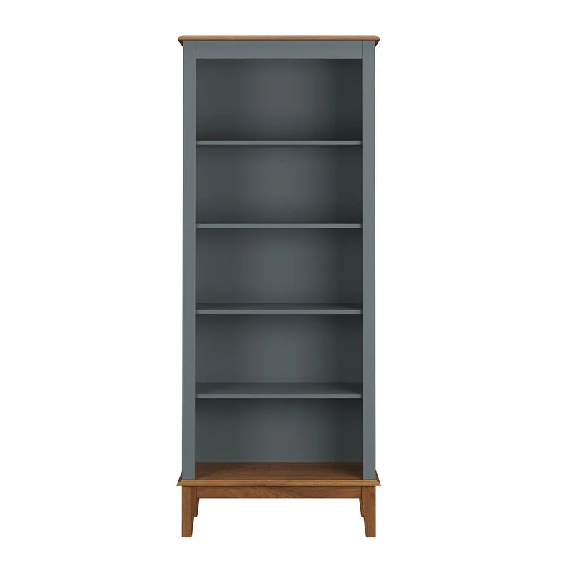 Estante de Madeira Maciça 4 prateleiras (Preto, Azul, Amêndoa Cinza e Branco)