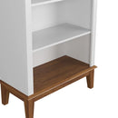 Estante de Madeira Maciça 4 prateleiras (Preto, Branco, Cinza, Azul e Amêndoa) - Prime Decor