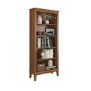 Estante de Madeira Maciça 4 prateleiras (Preto, Branco, Cinza, Azul e Amêndoa) - Prime Decor