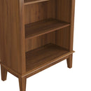 Estante de Madeira Maciça 4 prateleiras (Preto, Branco, Cinza, Azul e Amêndoa) - Prime Decor