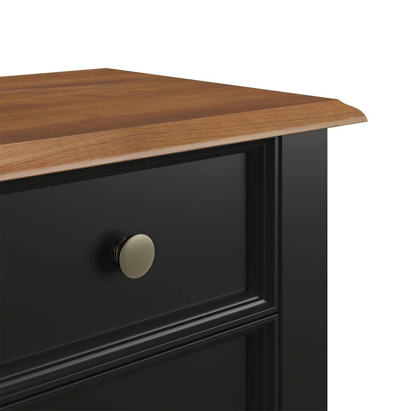 Mesa de Cabeceira Madeira Maciça  (Preto, Azul, Amêndoa Cinza e Branco) - Prime Decor