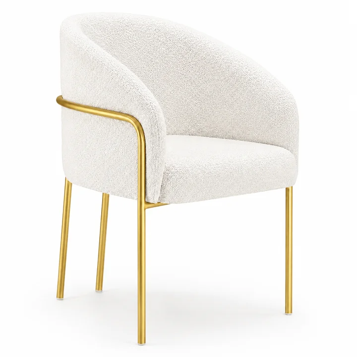 Poltrona Maitê — Prata acetinado