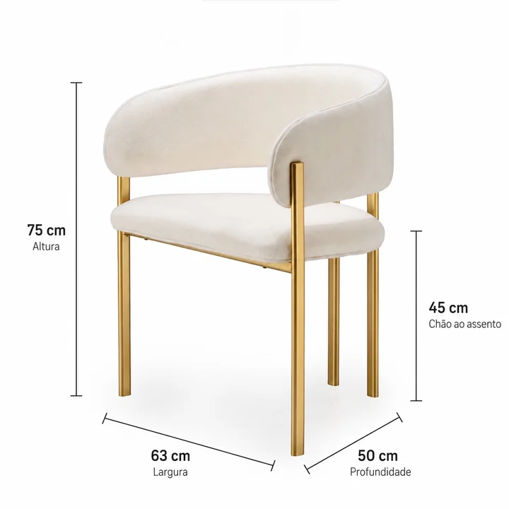 Poltrona Serena — Prata acetinado